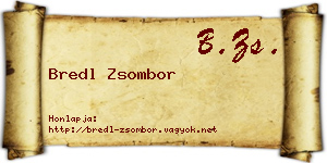 Bredl Zsombor névjegykártya